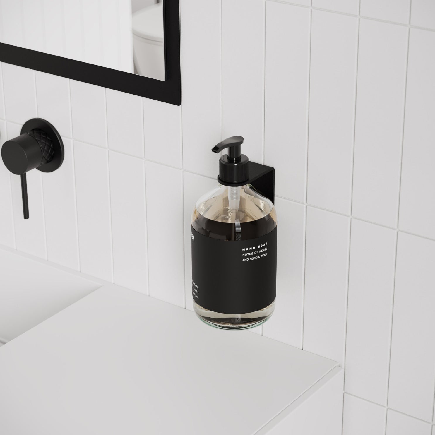 Nichba Design - Wandhalterung für Seife | schwarz