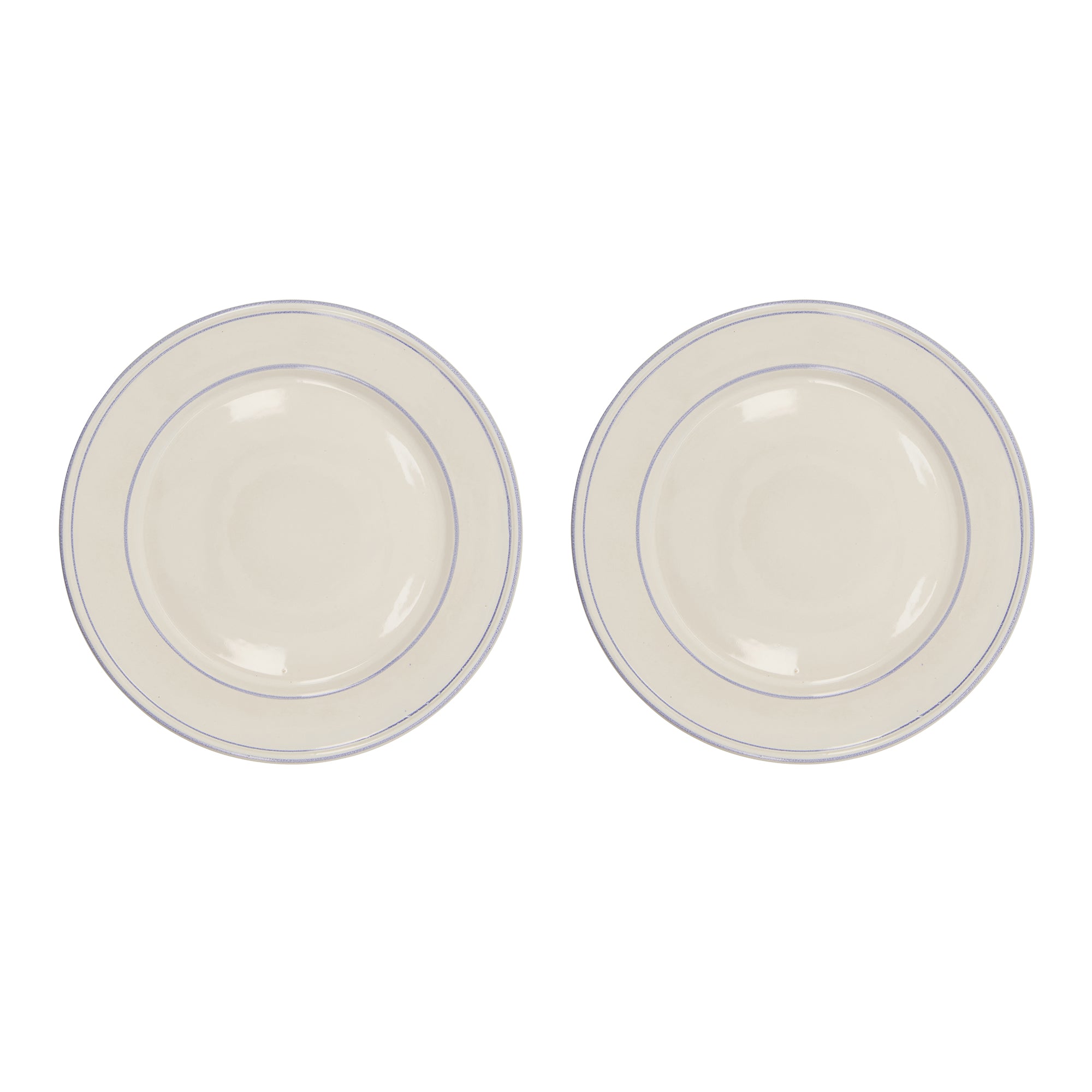 Nicolas Vahé - Bistro Teller | 2er-Set / Ø 27 cm / blau/weiß