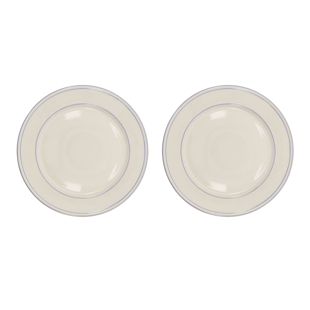 Nicolas Vahé - Bistro Teller | 2er-Set / Ø 27 cm / blau/weiß