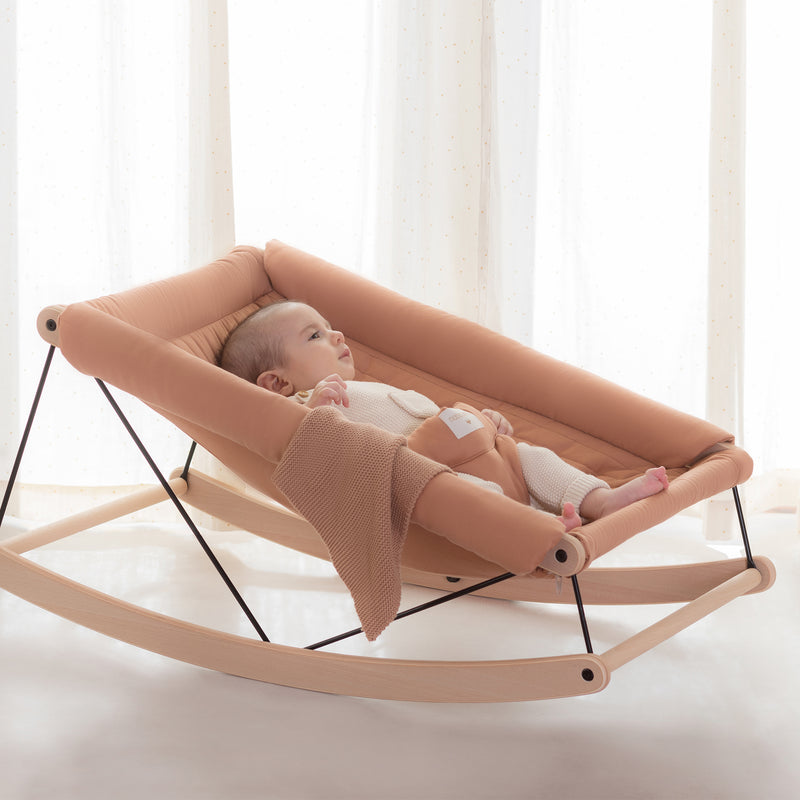 Nobodinoz - Growing Green Babywippe mit Polster