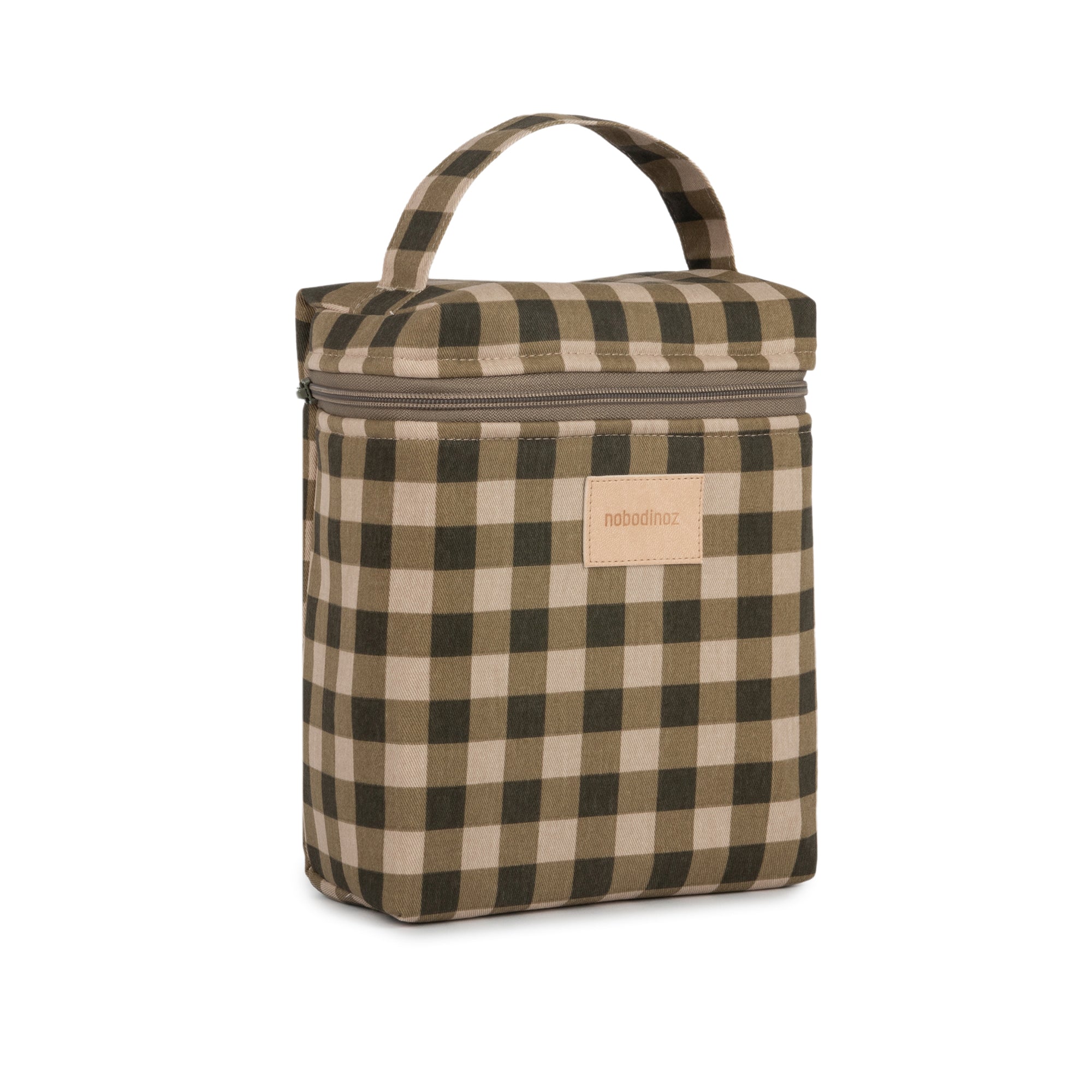 Nobodinoz - Hyde Park Lunch Bag | green checks