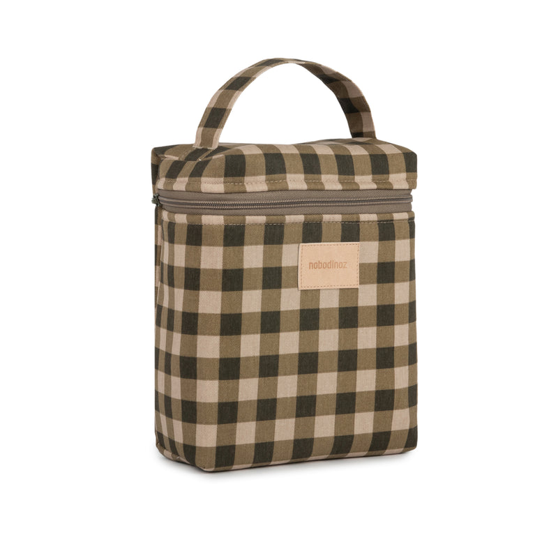 Nobodinoz - Hyde Park Lunch Bag | green checks