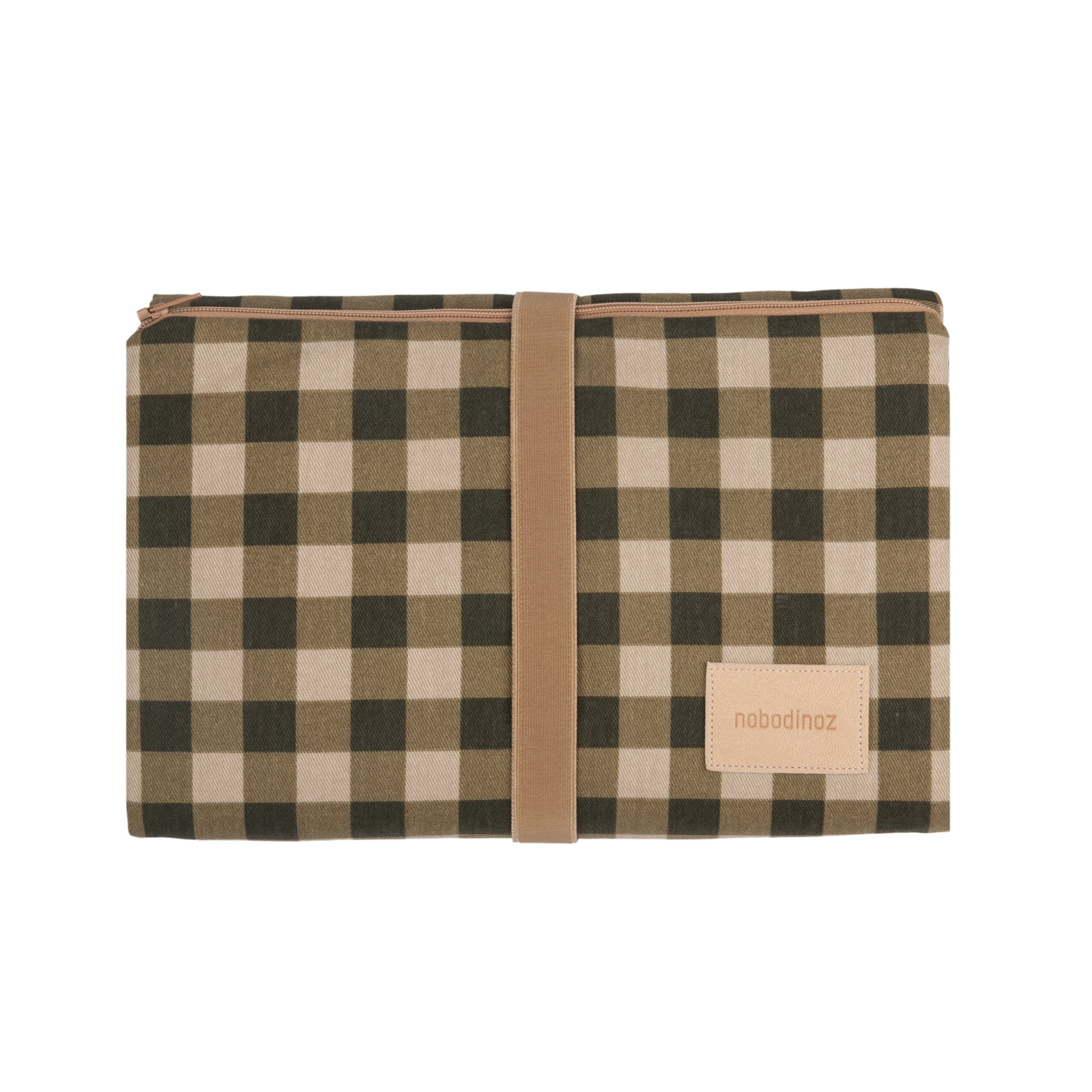 Nobodinoz - Hyde Park Wickelunterlage | green checks