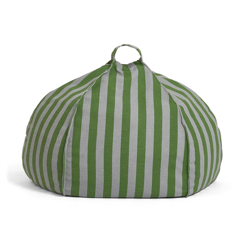 Nobodinoz - Vibes Sitzsack | Ø 70 x H 30 cm / grün/blau