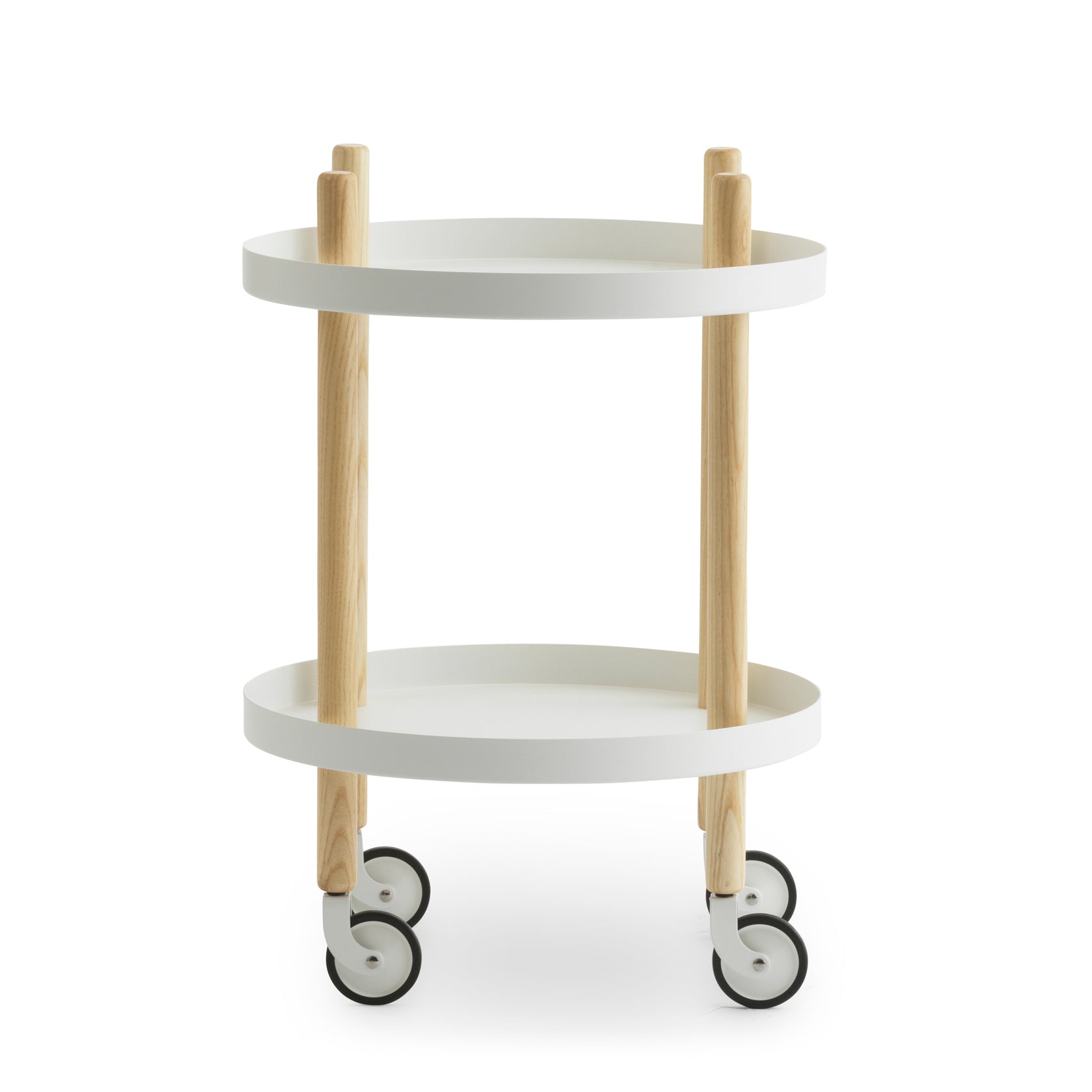 Normann Copenhagen - Block Beistellwagen rund | weiß