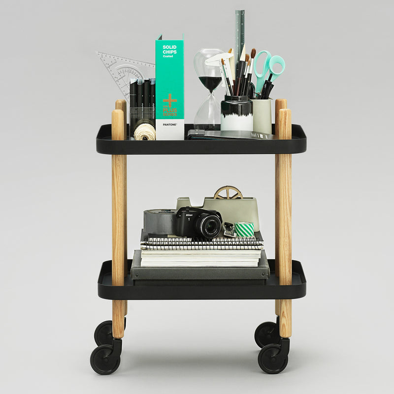 Normann Copenhagen - Block Beistellwagen | Esche/schwarz