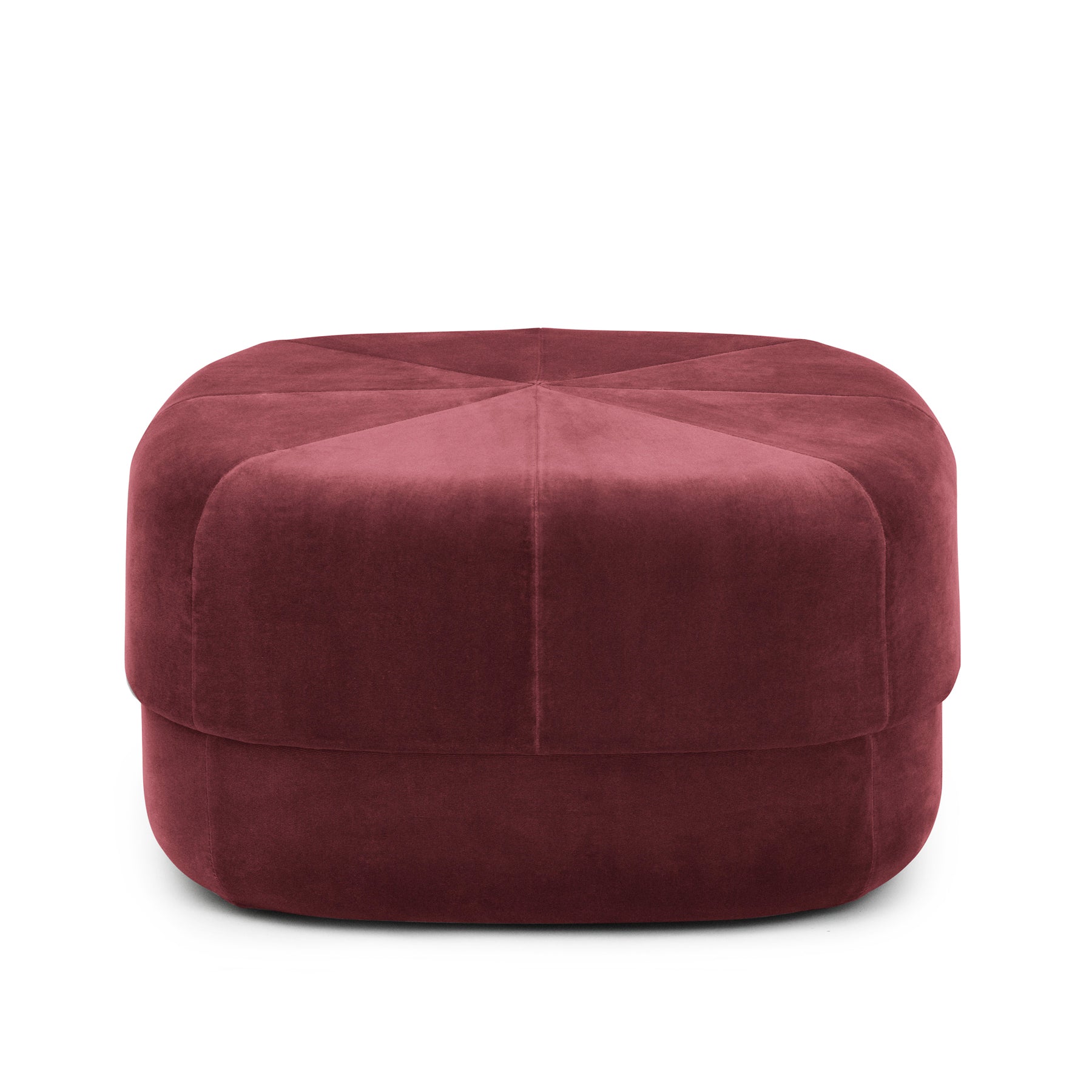 Normann Copenhagen - Circus Pouf groß | Velour dunkelrot