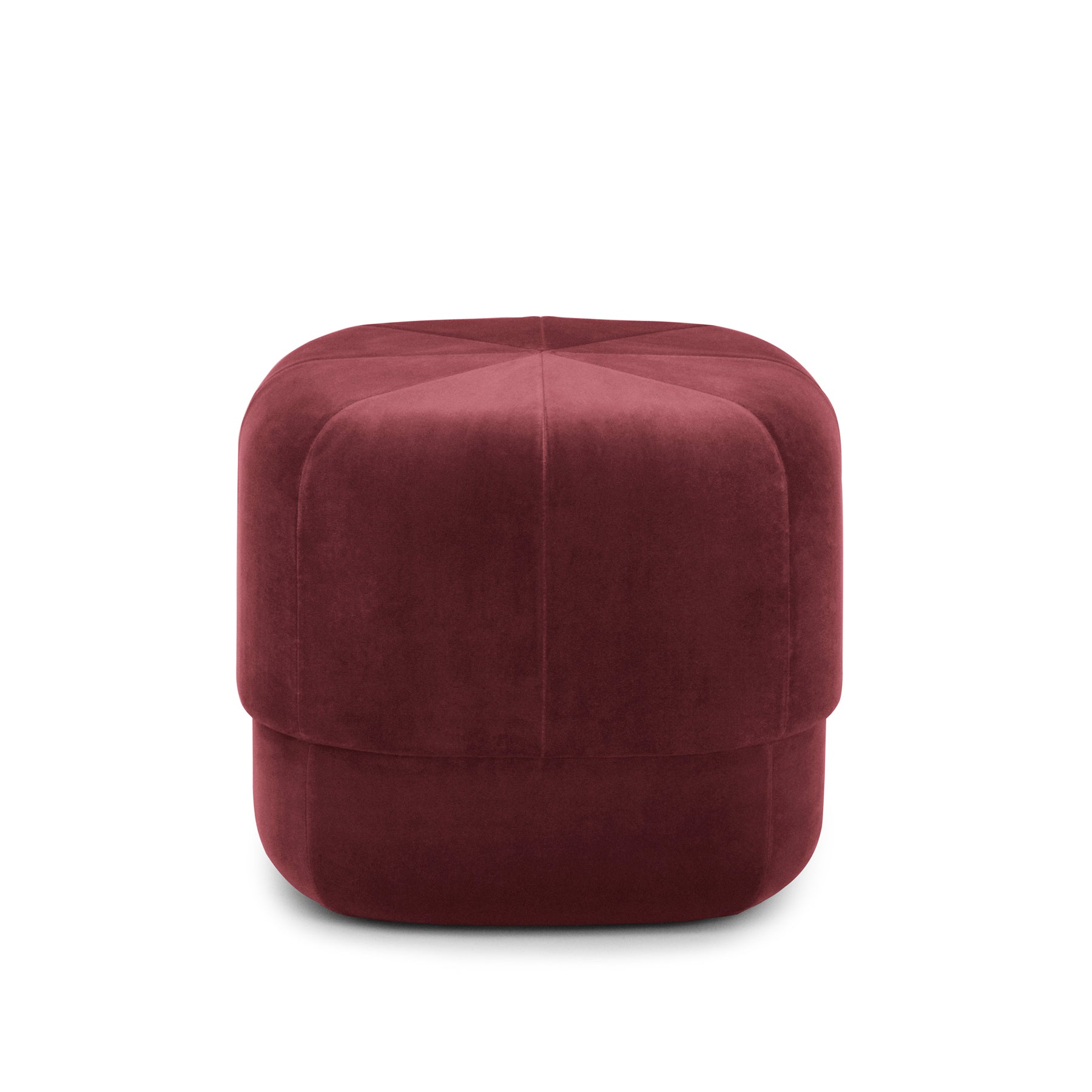 Normann Copenhagen - Circus Pouf klein | Velour dunkelrot
