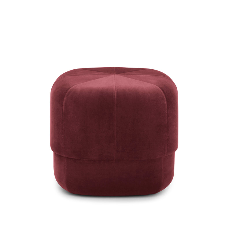 Normann Copenhagen - Circus Pouf klein | Velour dunkelrot