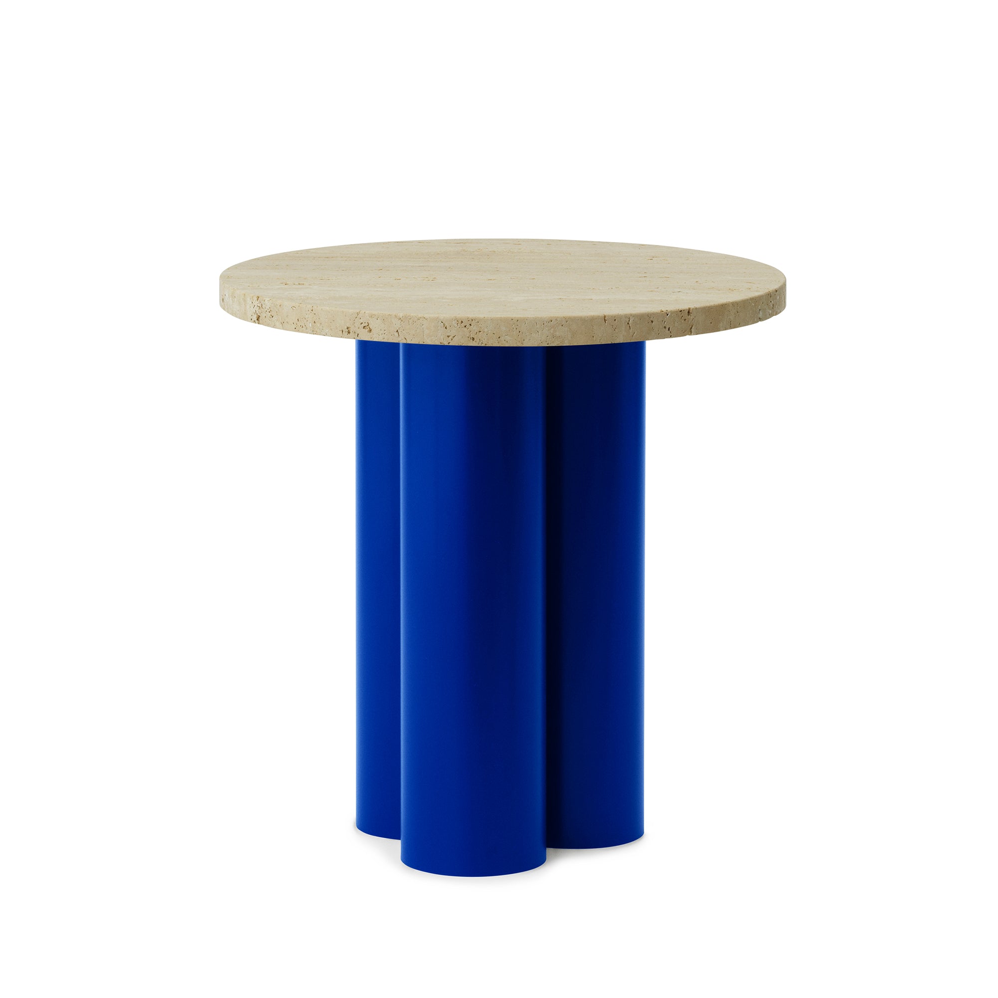 Normann Copenhagen - Dit Beistelltisch | travertine light / bright blue