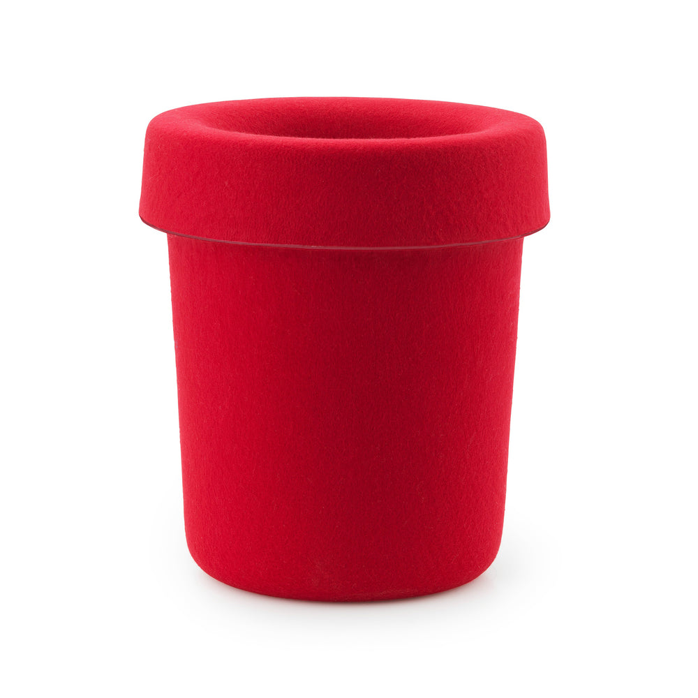 Normann Copenhagen - Hide Büroabfalleimer | bright red
