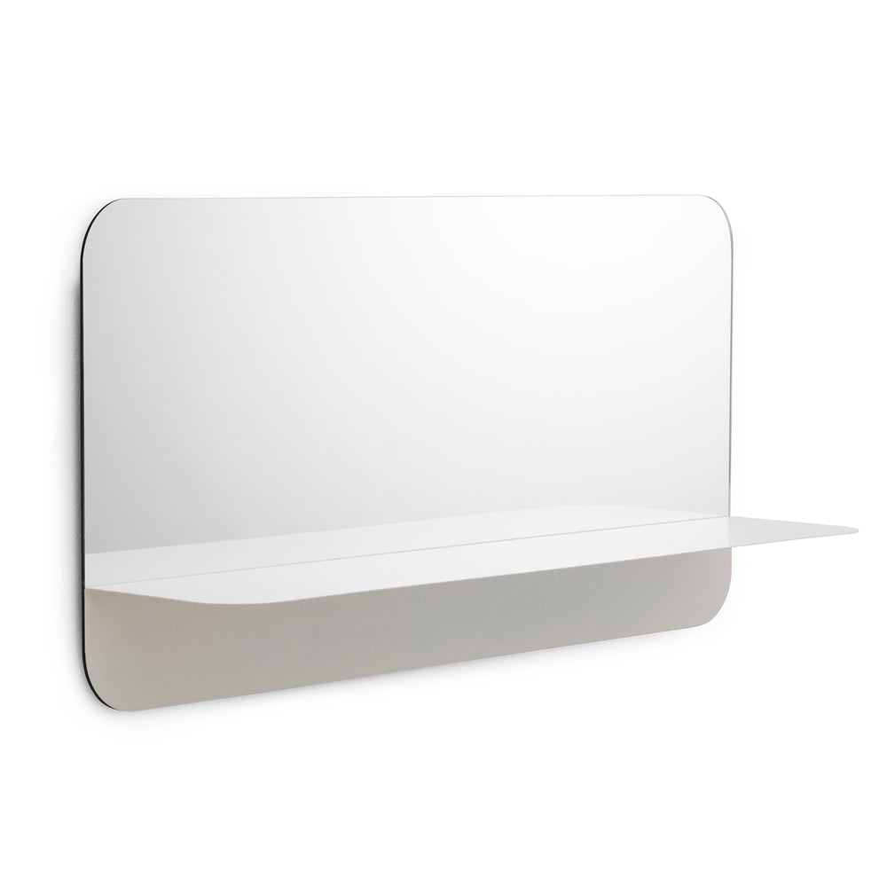 Normann Copenhagen - Horizon Spiegel rund | horizontal / weiß