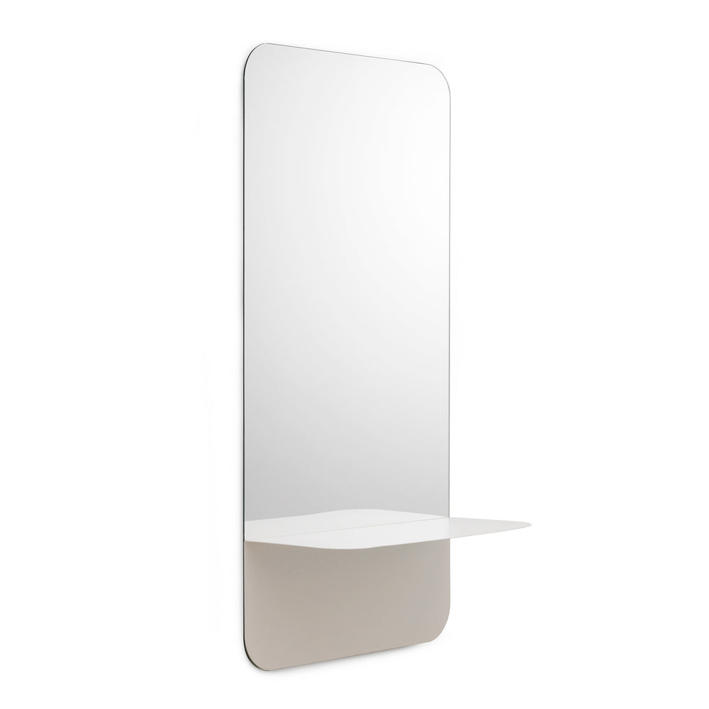 Normann Copenhagen - Horizon Spiegel rund | vertikal / weiß