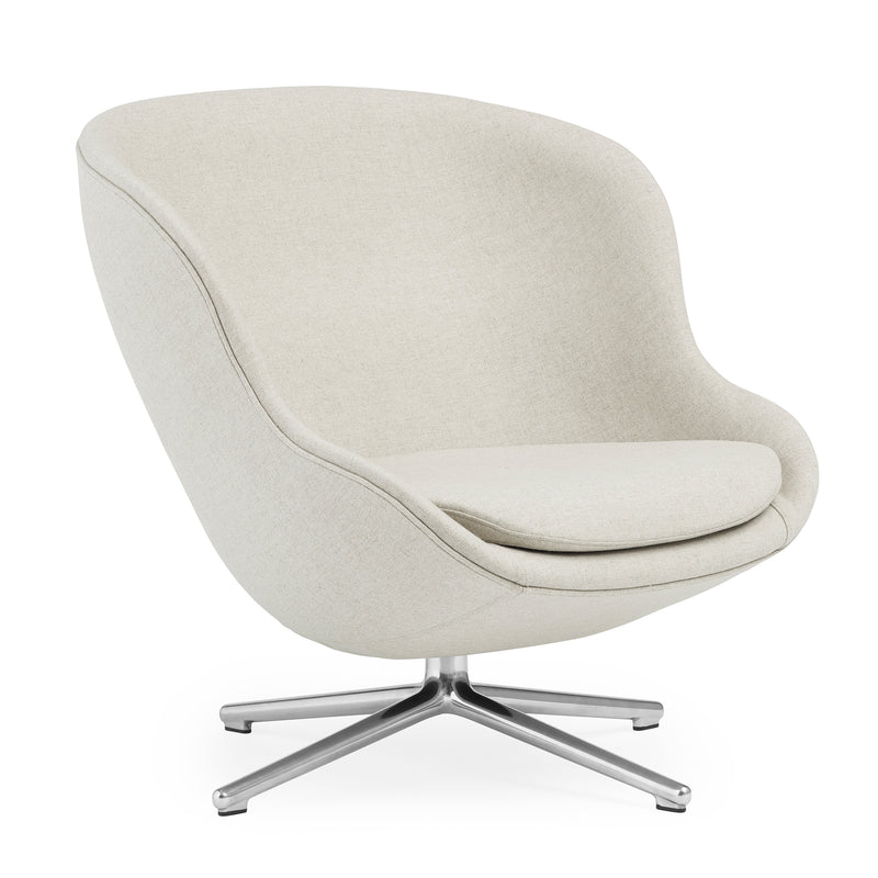 Normann Copenhagen - Hyg Lounge-Sessel mit Drehgestell | Main Line Flax hellgrau (MLF20)