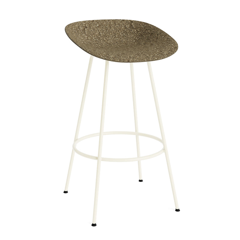 Normann Copenhagen - Mat Barhocker Stahl | H 75 cm / seaweed / cream
