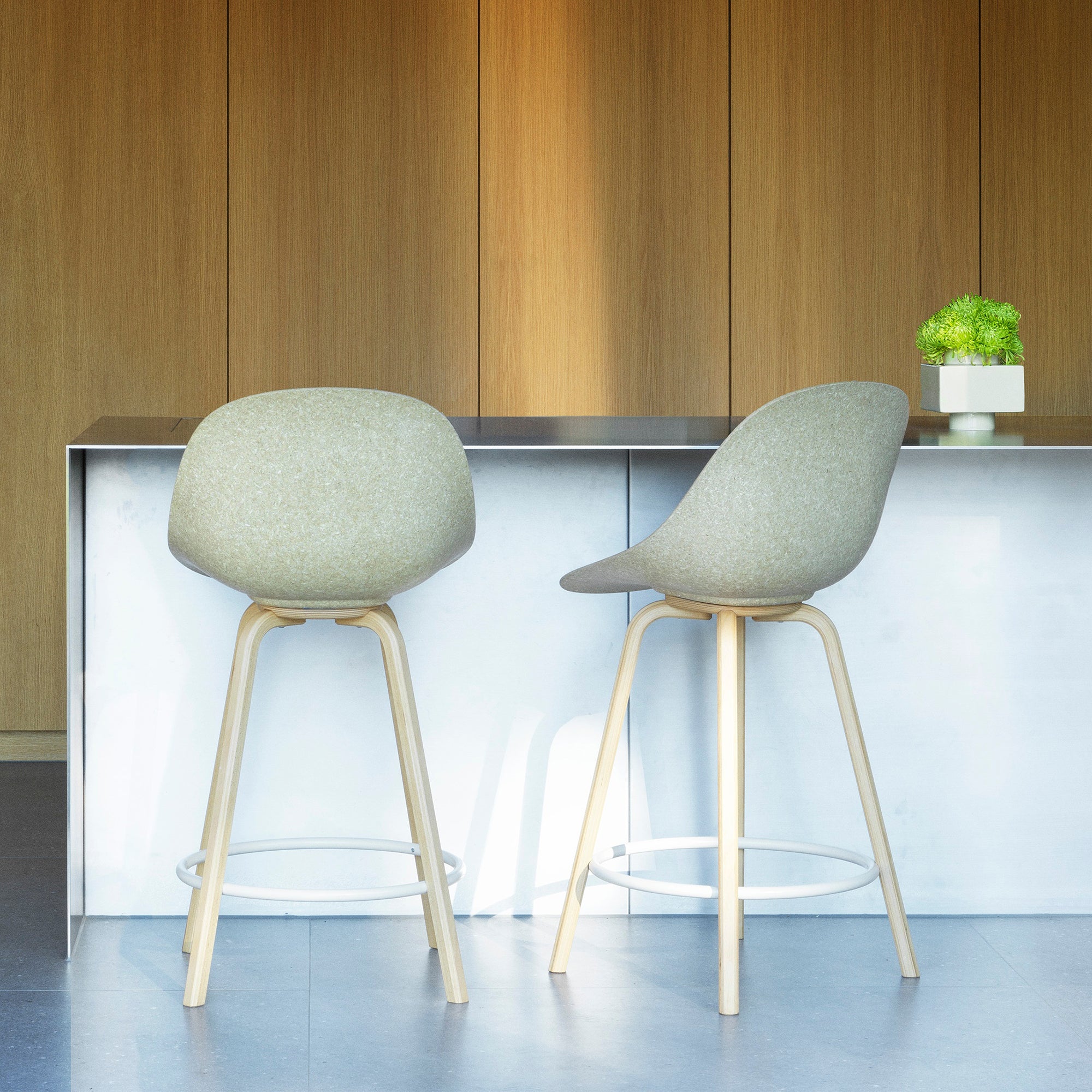 Normann Copenhagen - Mat Barstuhl | Fußstütze cream / H 65 cm / hemp
