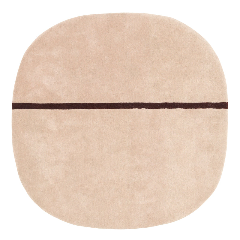 Normann Copenhagen - Oona Teppich | 140 x 140 cm / rosé