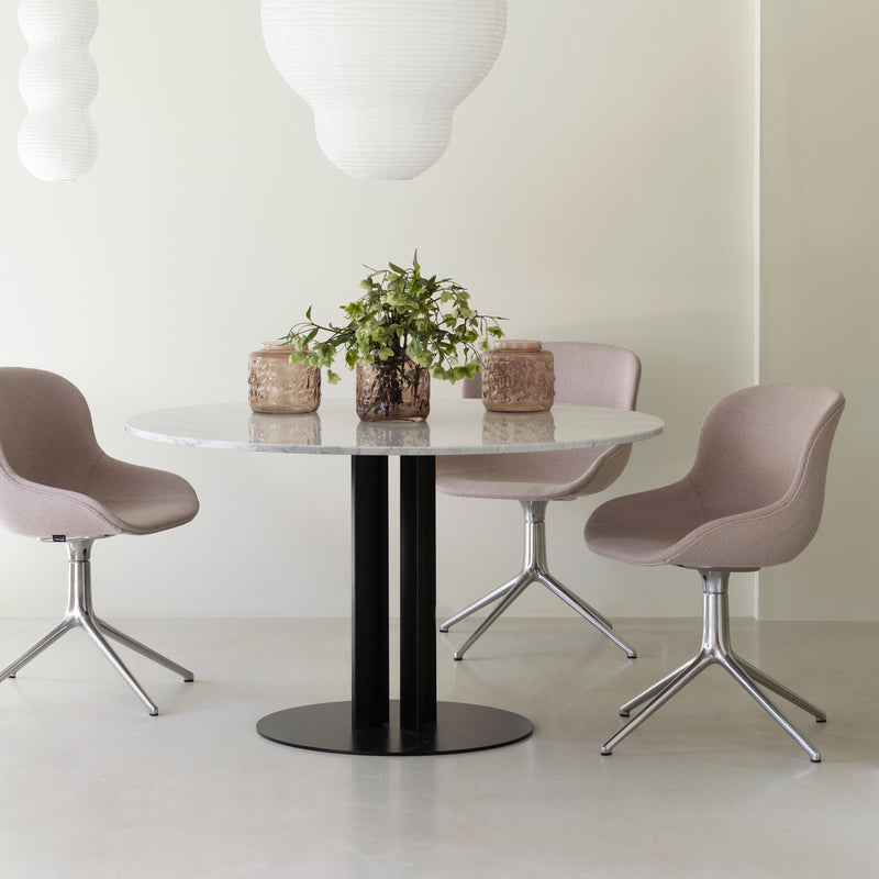 Normann Copenhagen - Scala Tisch | Marmor weiß / Ø 130 x H 75 cm