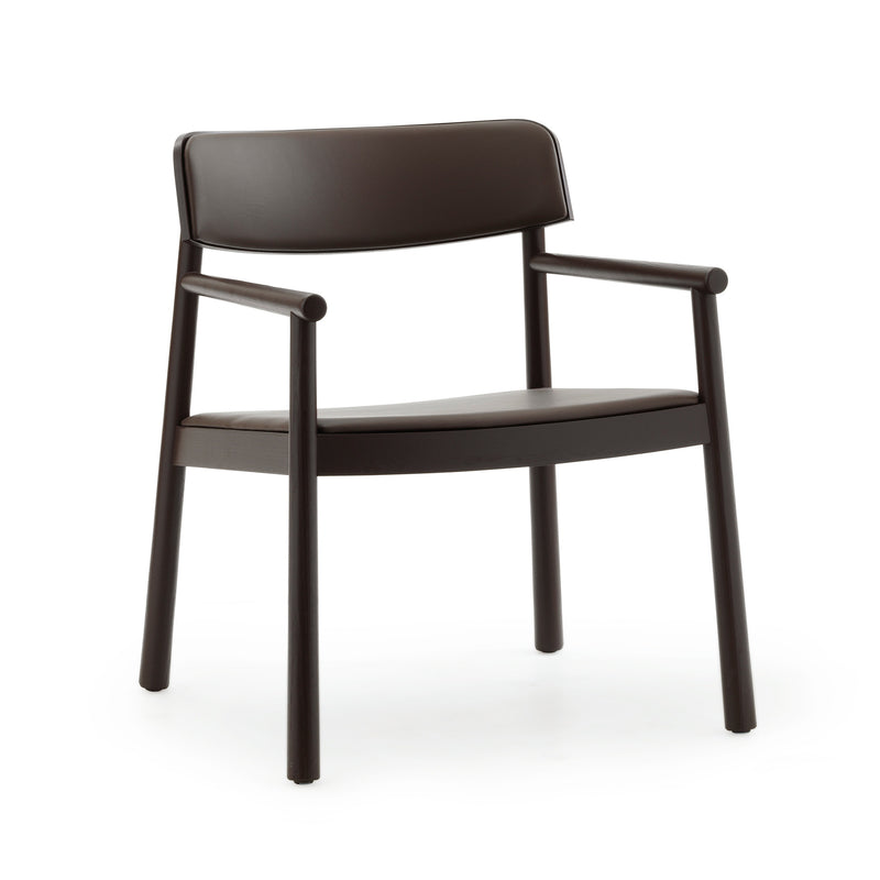 Normann Copenhagen - Timb Lounge Armlehnstuhl | Ultra Leder chocolate (41589) / braun