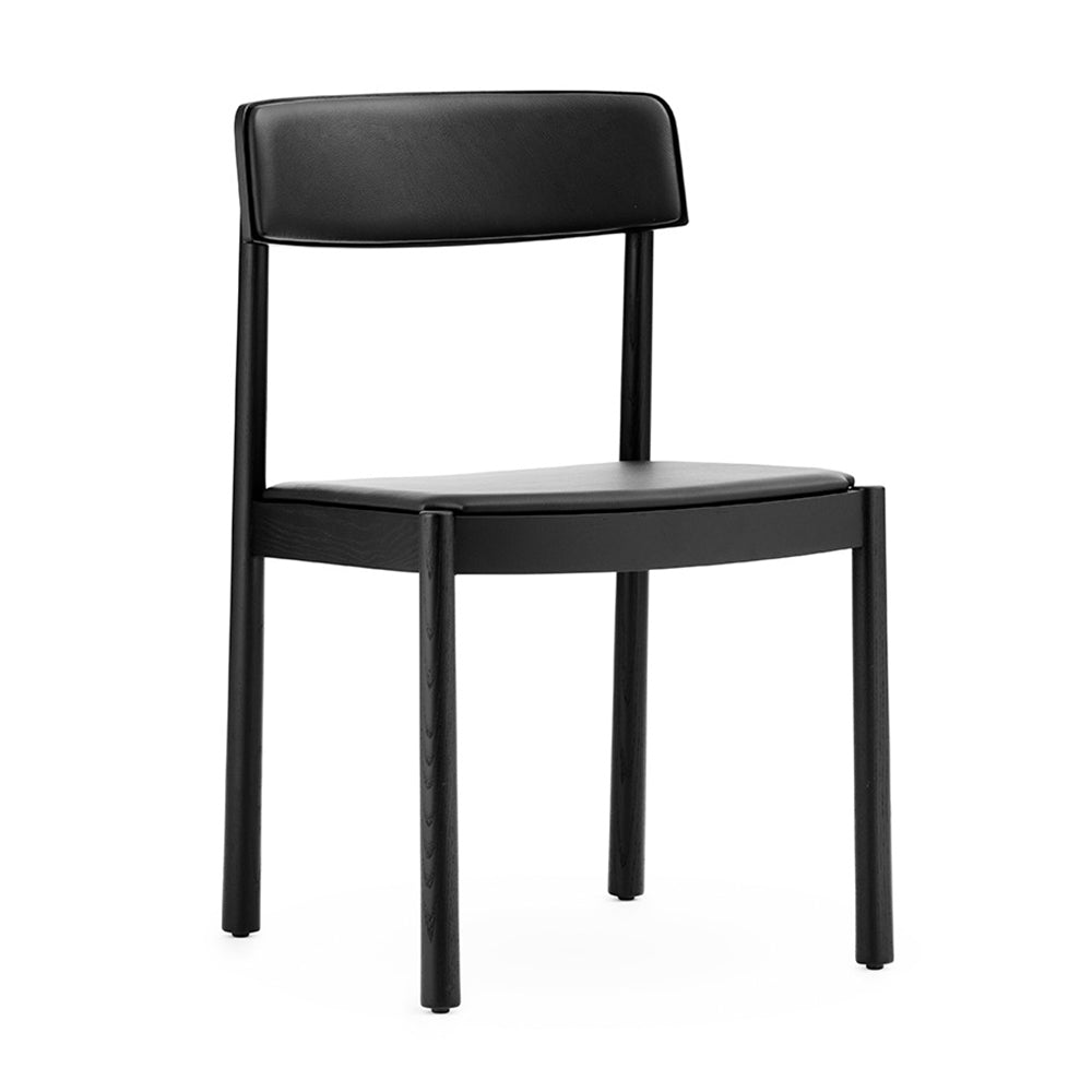 Normann Copenhagen - Timb Stuhl | Leder schwarz / Esche schwarz