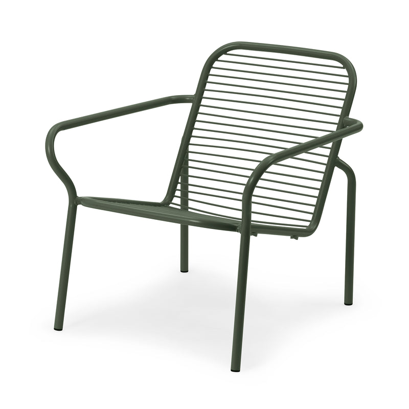 Normann Copenhagen - Vig Outdoor Lounge Chair | ohne Polster / dunkelgrün