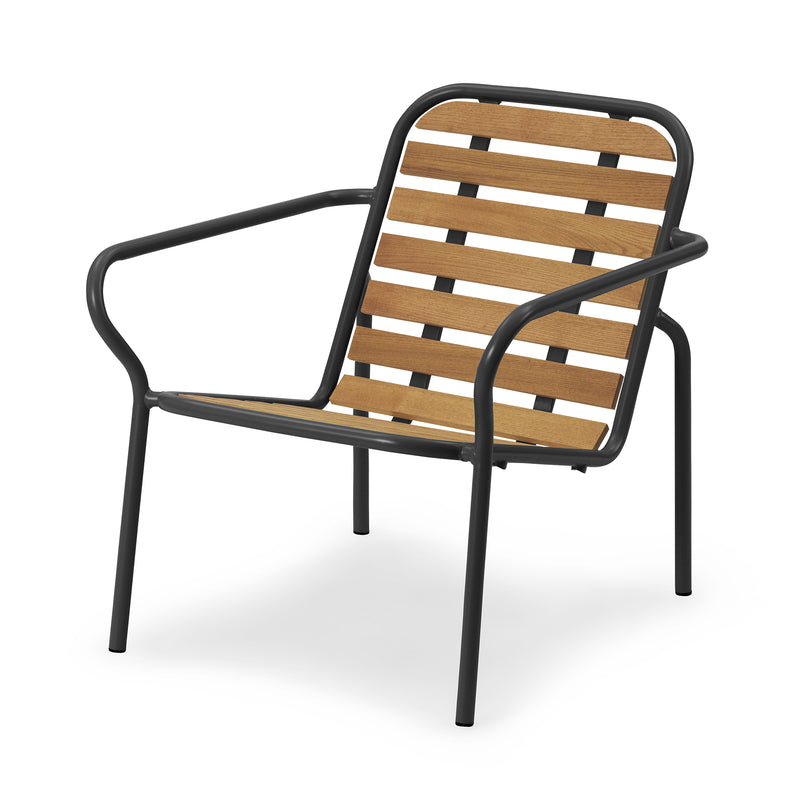 Normann Copenhagen - Vig Outdoor Lounge Chair | Robinie natur / schwarz