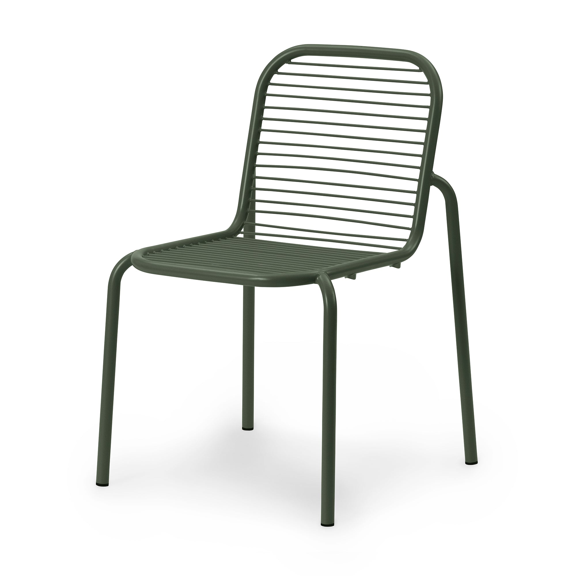 Normann Copenhagen - Vig Outdoor Stuhl | ohne Polster / dunkelgrün