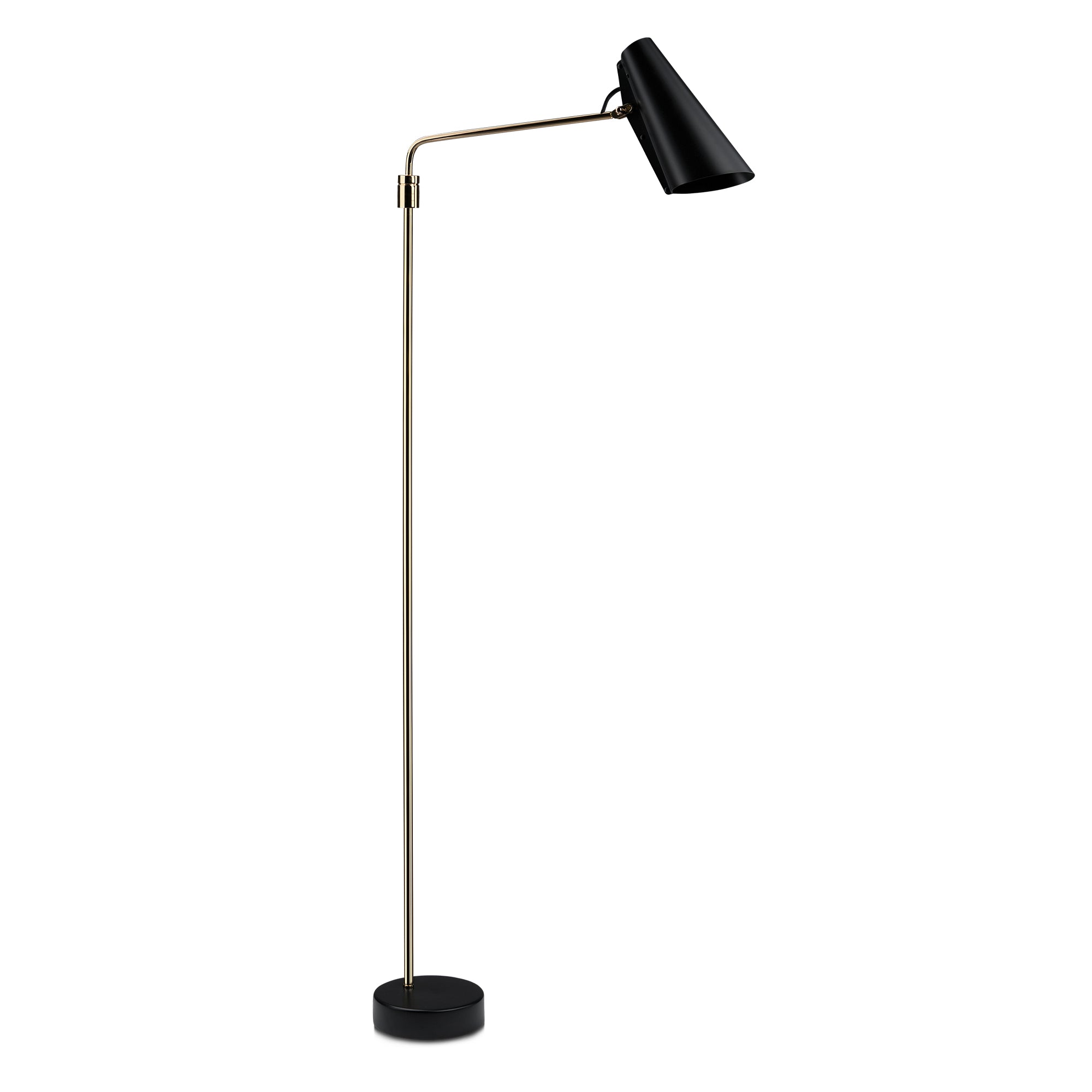 Northern - Birdy Swing Stehleuchte | schwarz/Messing