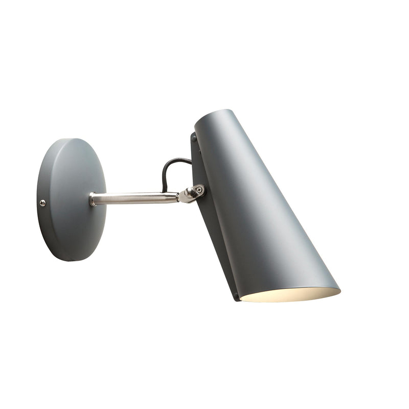 Northern - Birdy Wandleuchte | Kurzarm / grau/metallic