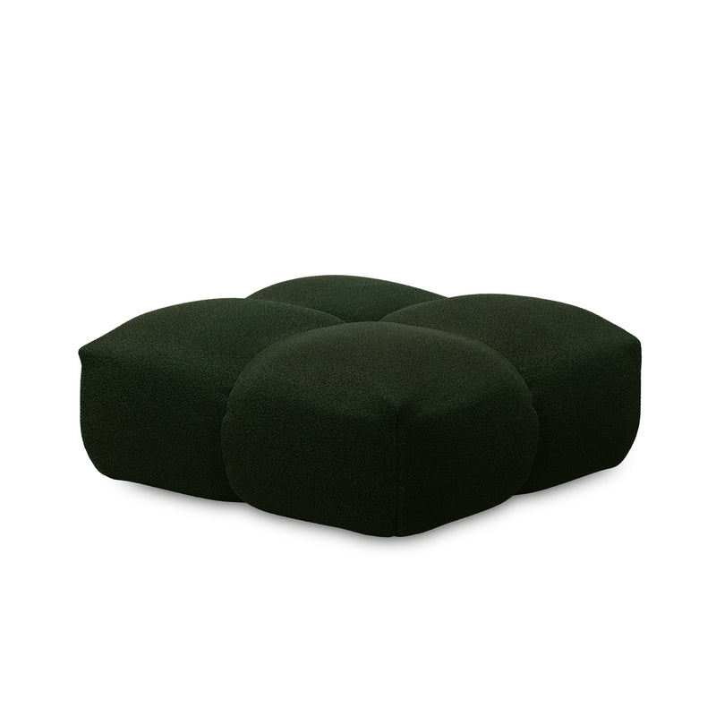 OUT Objekte unserer Tage - Sander Pouf Large | Chivasso Hug Me 032 (moosgrün)
