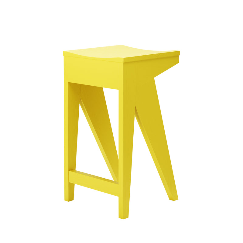 OUT Objekte unserer Tage - Schulz Barhocker | 65 cm / schwefelgelb