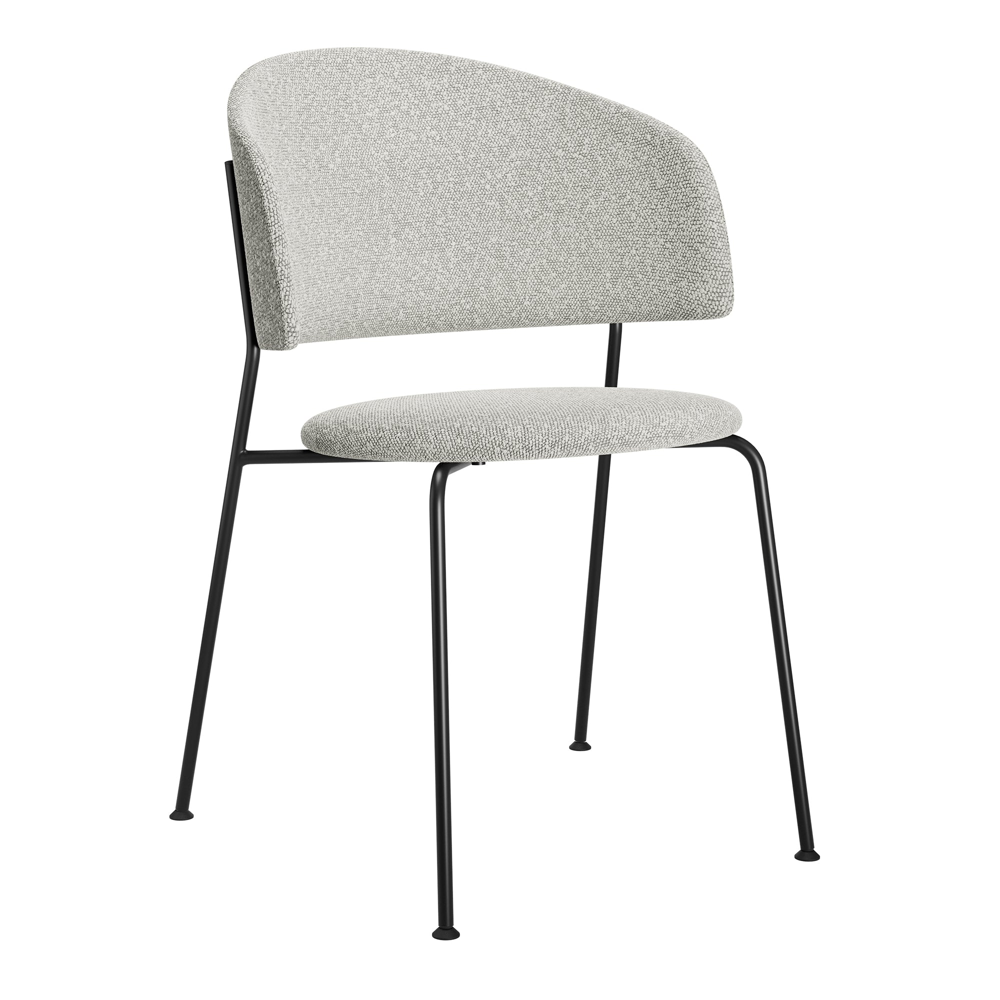 OUT Objekte unserer Tage - Wagner Dining Chair | Bouclé Promise mondweiß (091)