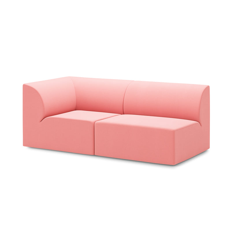 OUT Objekte unserer Tage - Weber 01 2.5-Sitzer Sofa | Kvadrat Vidar 4 rosa (0622)