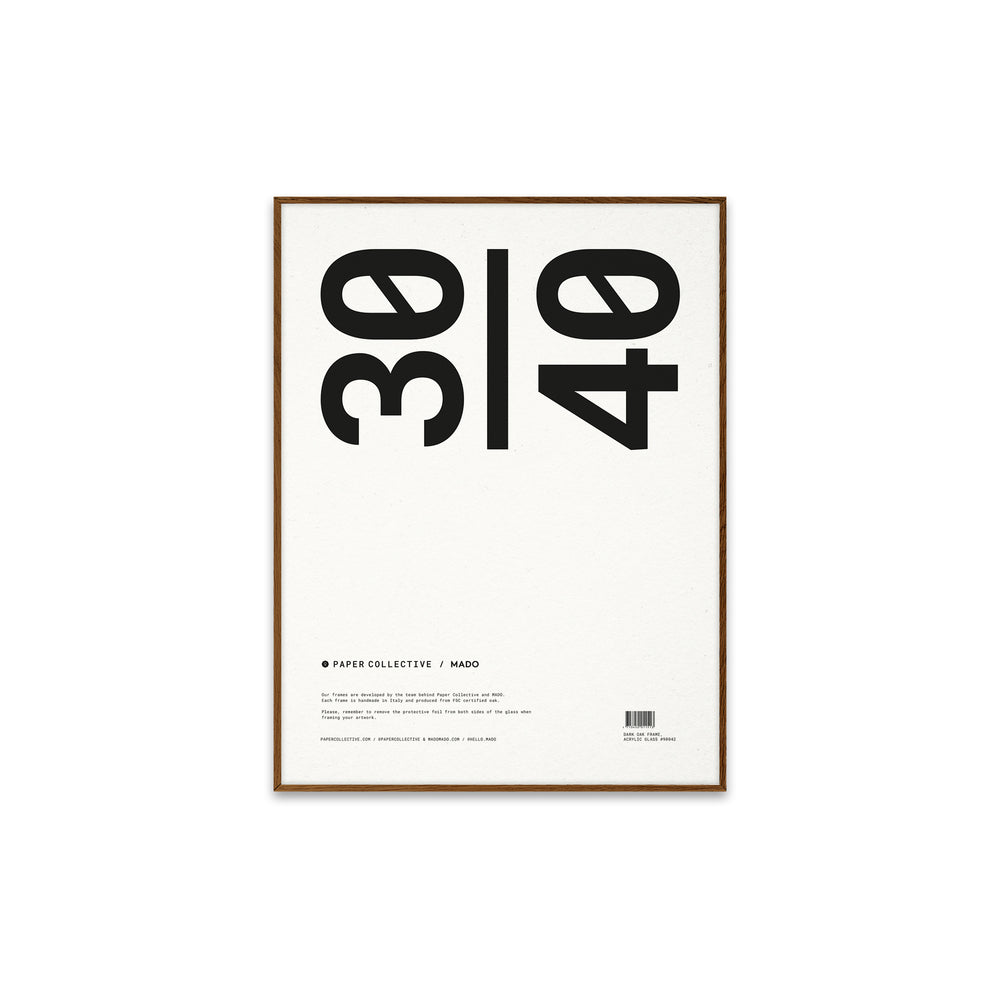 Paper Collective - Bilderrahmen | Eiche / 30 x 40 cm / dunkel