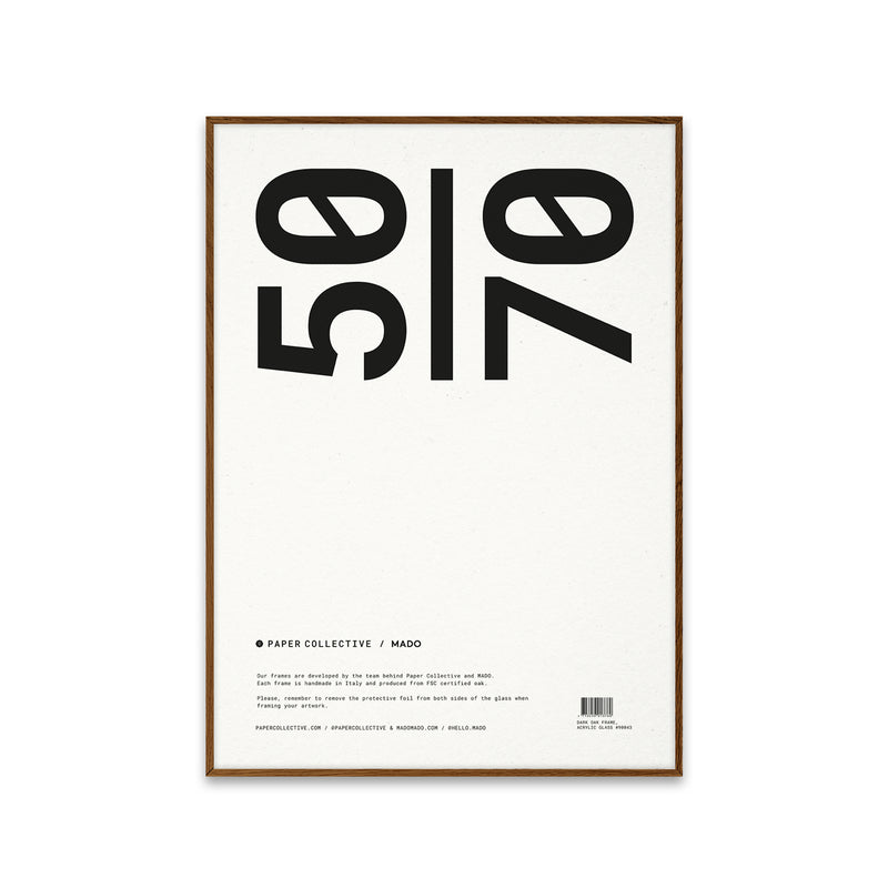 Paper Collective - Bilderrahmen | Eiche / 50 x 70 cm / dunkel