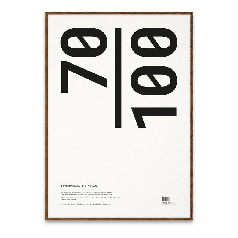 Paper Collective - Bilderrahmen | Eiche / 70 x 100 cm / dunkel