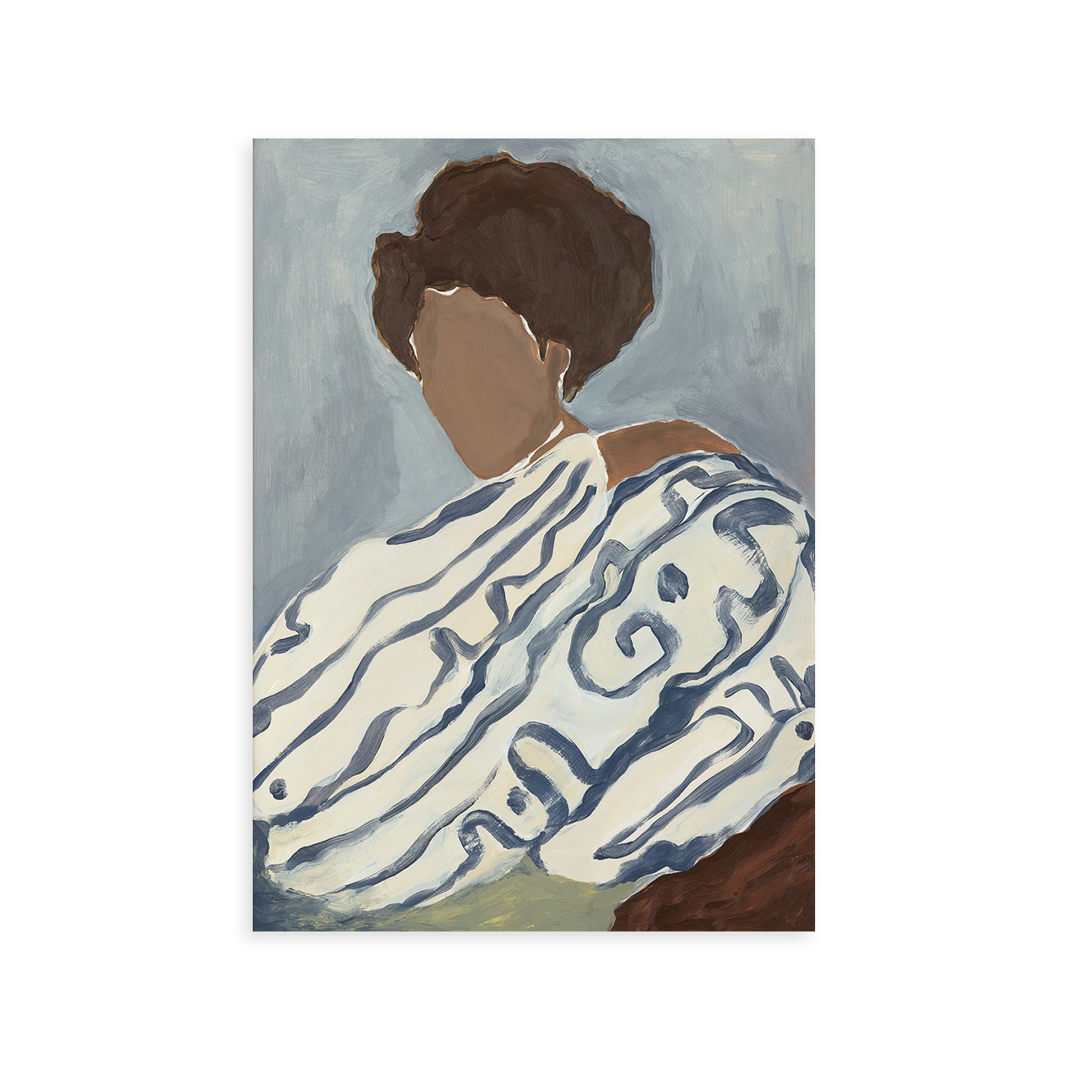 Paper Collective - Blue Curls Poster | 50 x 70 cm