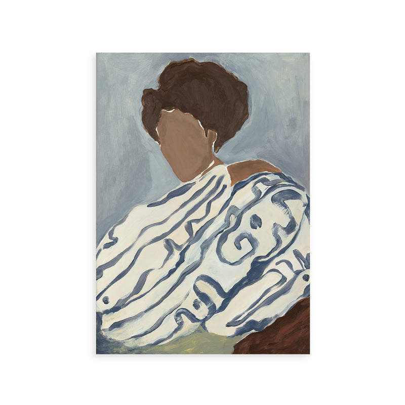 Paper Collective - Blue Curls Poster | 50 x 70 cm