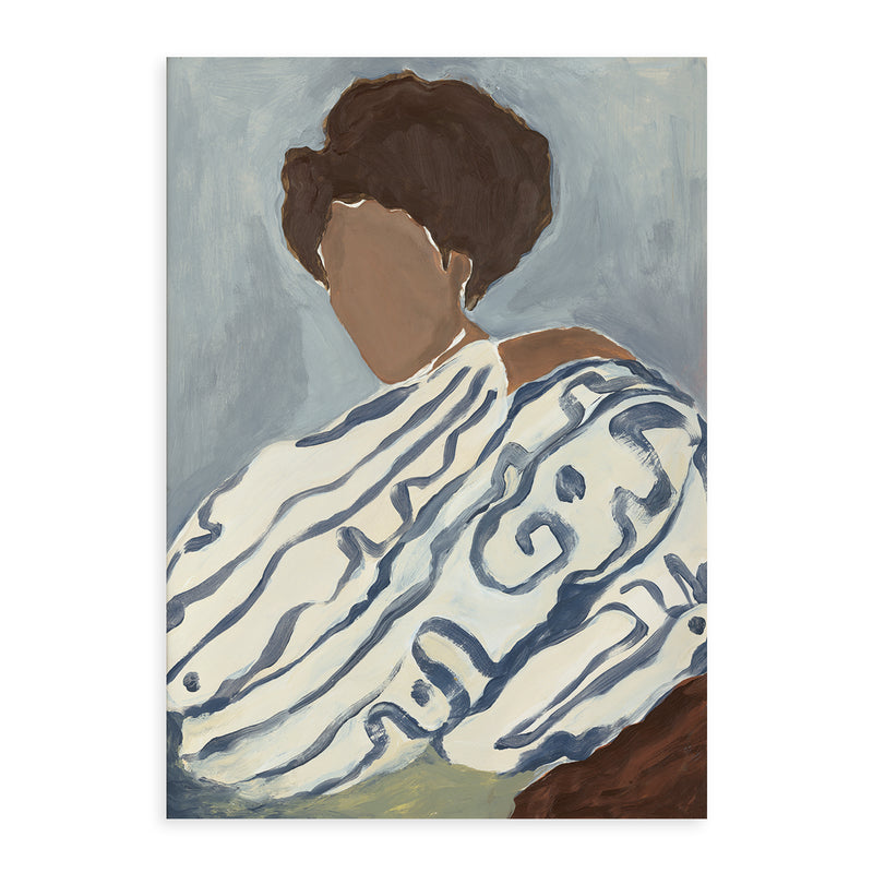 Paper Collective - Blue Curls Poster | 70 x 100 cm