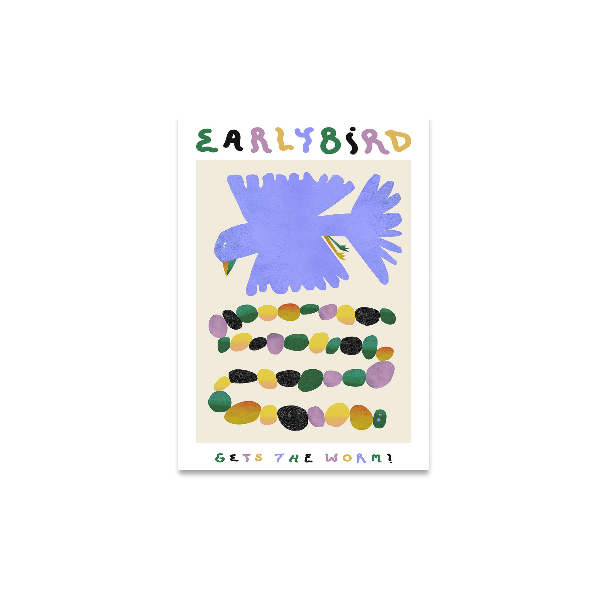 Paper Collective - Early Bird Gets The Worm Poster | 30 x 40 cm