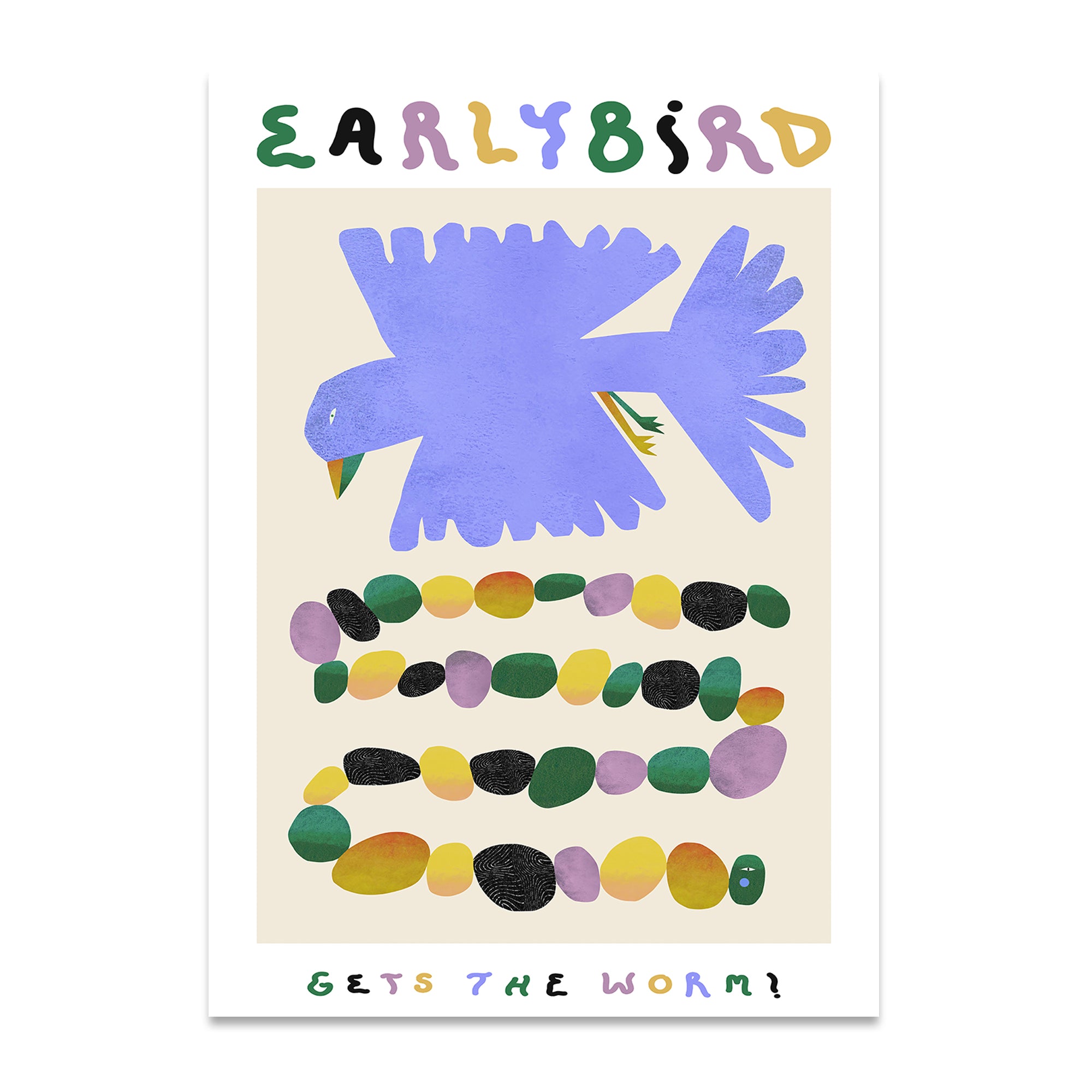 Paper Collective - Early Bird Gets The Worm Poster | 50 x 70 cm