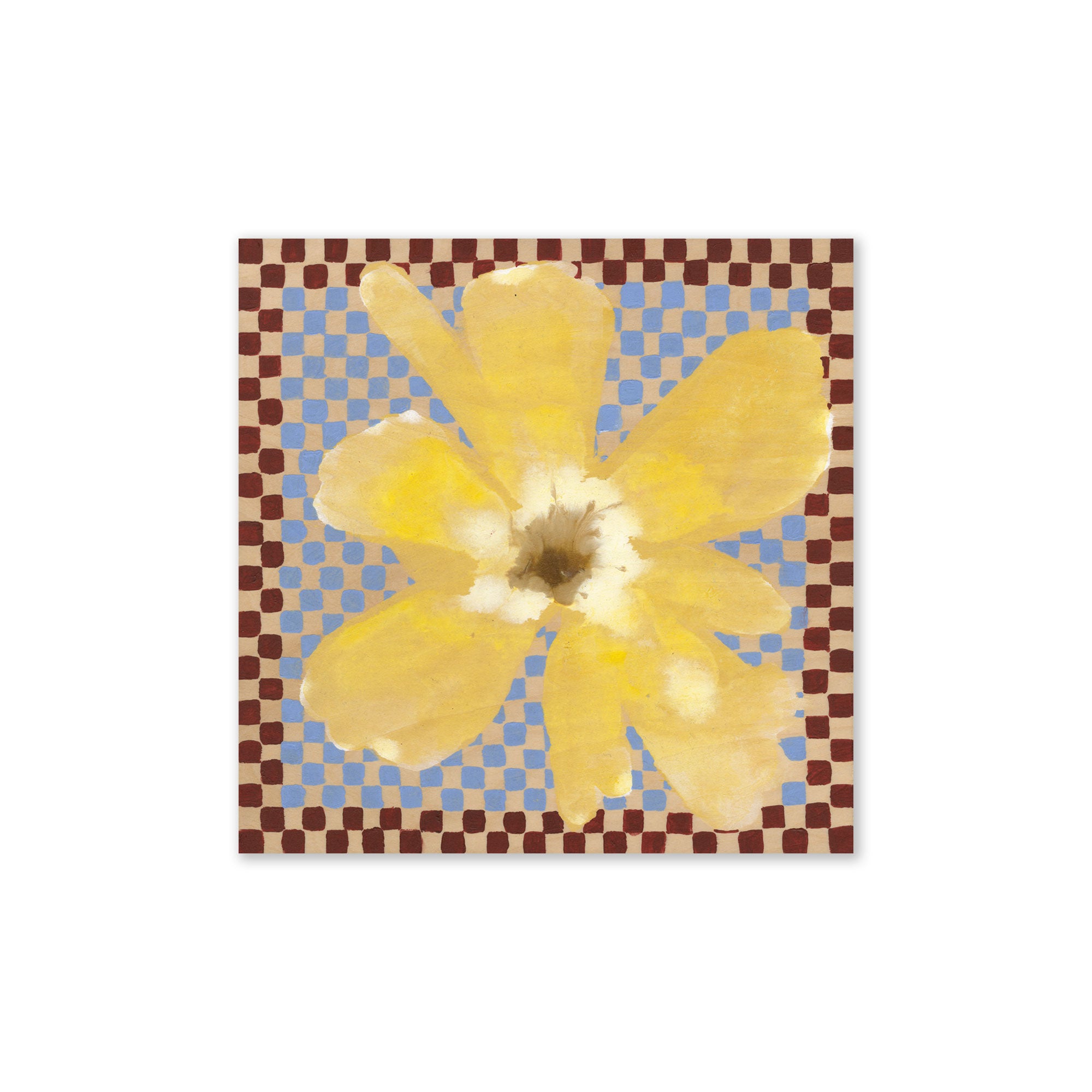 Paper Collective - Flower with Checks Poster | 3 / 50 x 50 cm