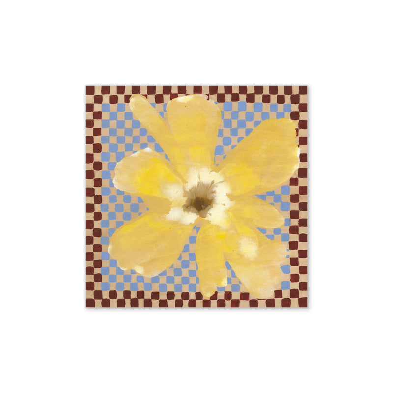 Paper Collective - Flower with Checks Poster | 3 / 50 x 50 cm
