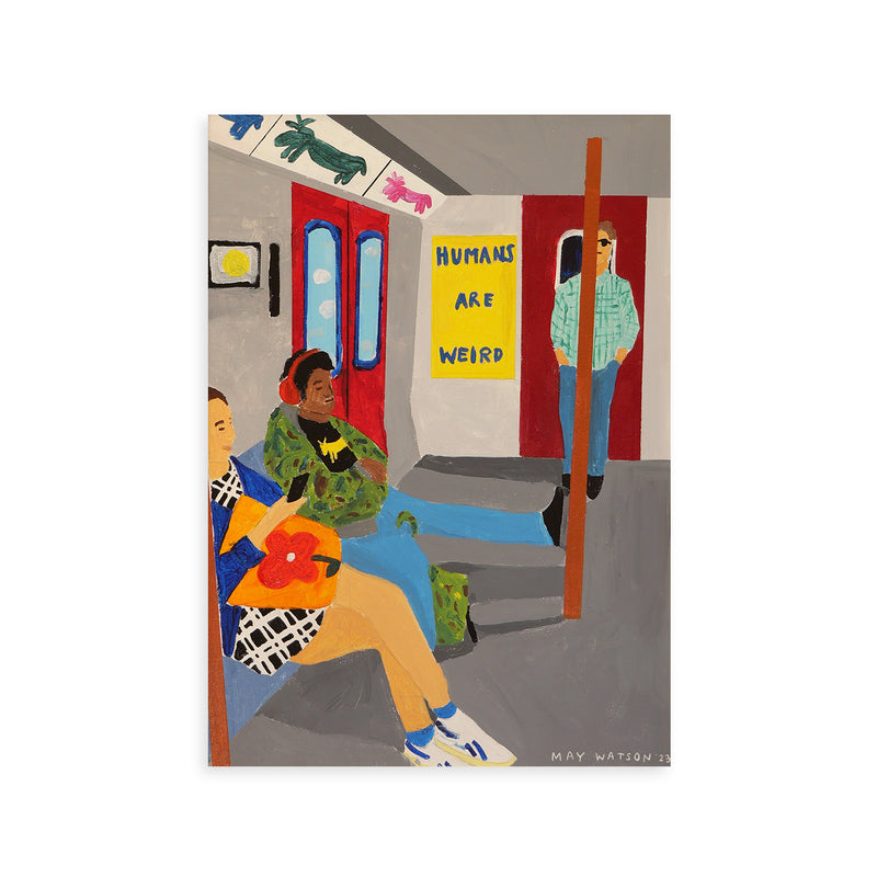 Paper Collective - Humans Are Weird Poster | 50 x 70 cm