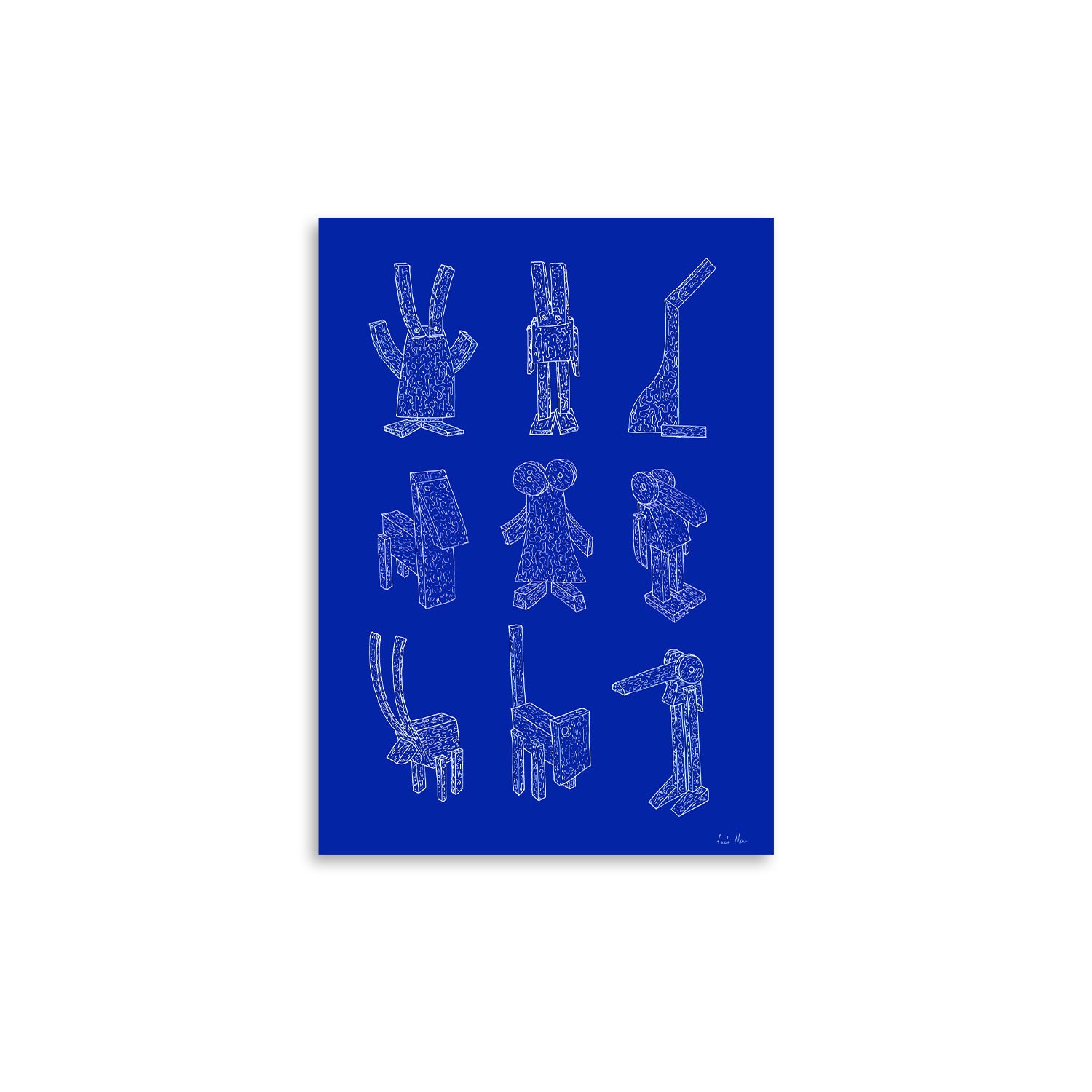 Paper Collective - Offcut Animals Poster | 30 x 40 cm