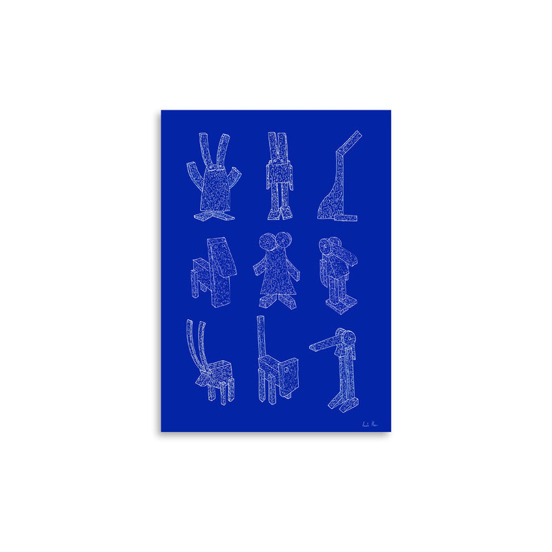 Paper Collective - Offcut Animals Poster | 30 x 40 cm