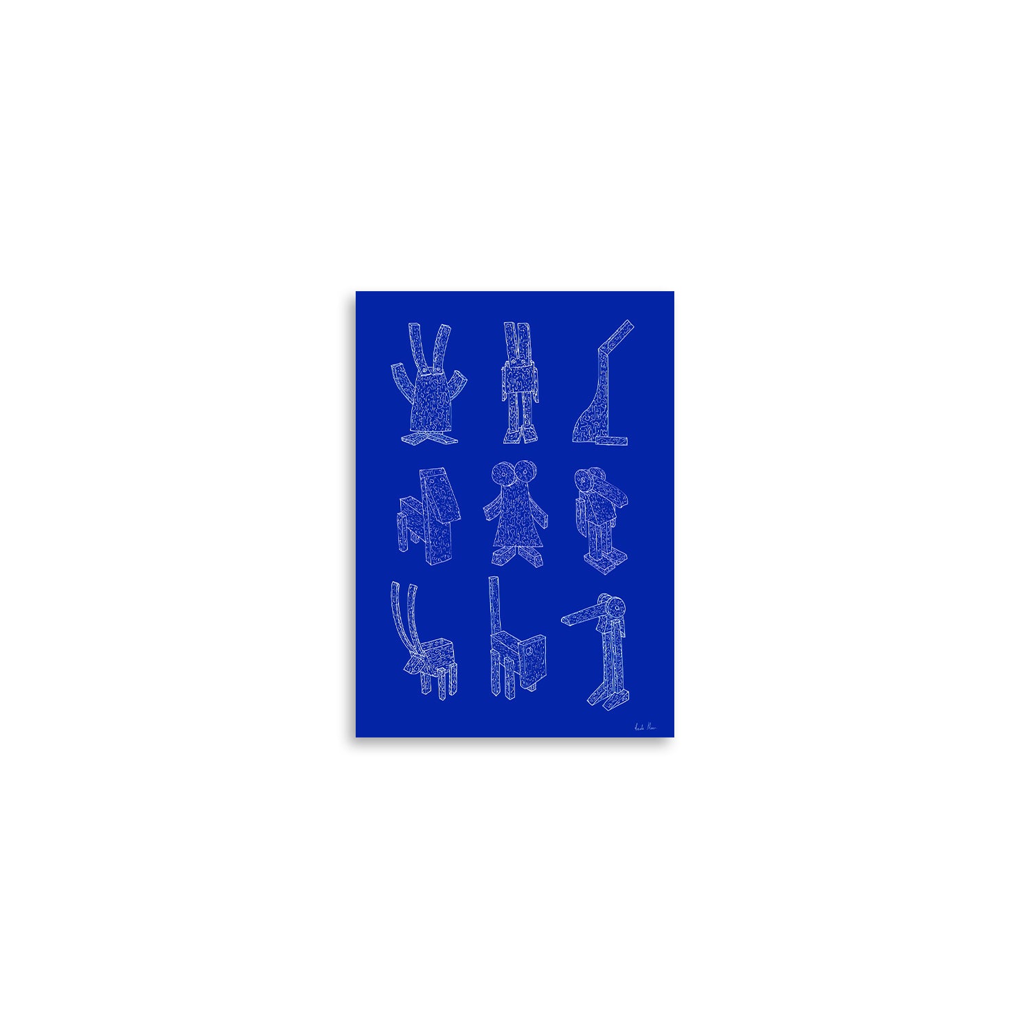 Paper Collective - Offcut Animals Poster | A4
