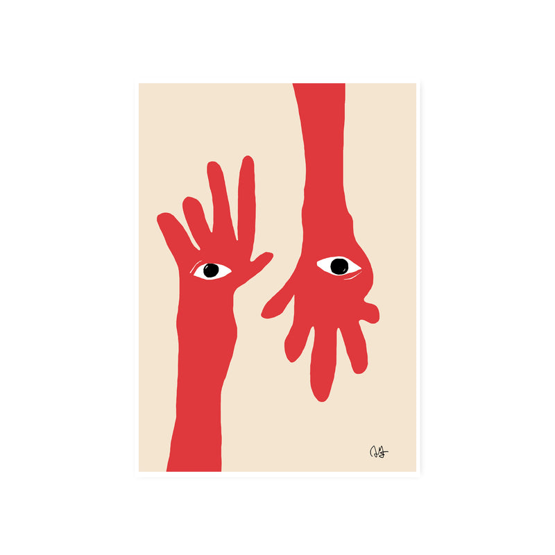 Paper Collective - Hamsa Hands Poster | 50 x 70 cm