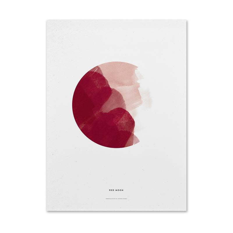 Paper Collective - Red Moon Poster | 