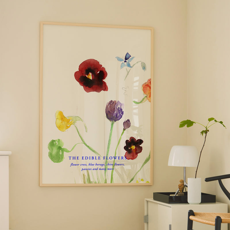 Paper Collective - The Edible Flowers Poster | 100 x 140 cm